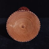 Exotic vase in carved wood