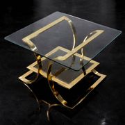 Vintage Mid-Century Italian Modern Glass Coffee Tables, 1960s, Set of 2
