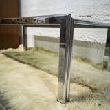 Vintage coffee table smoked glass