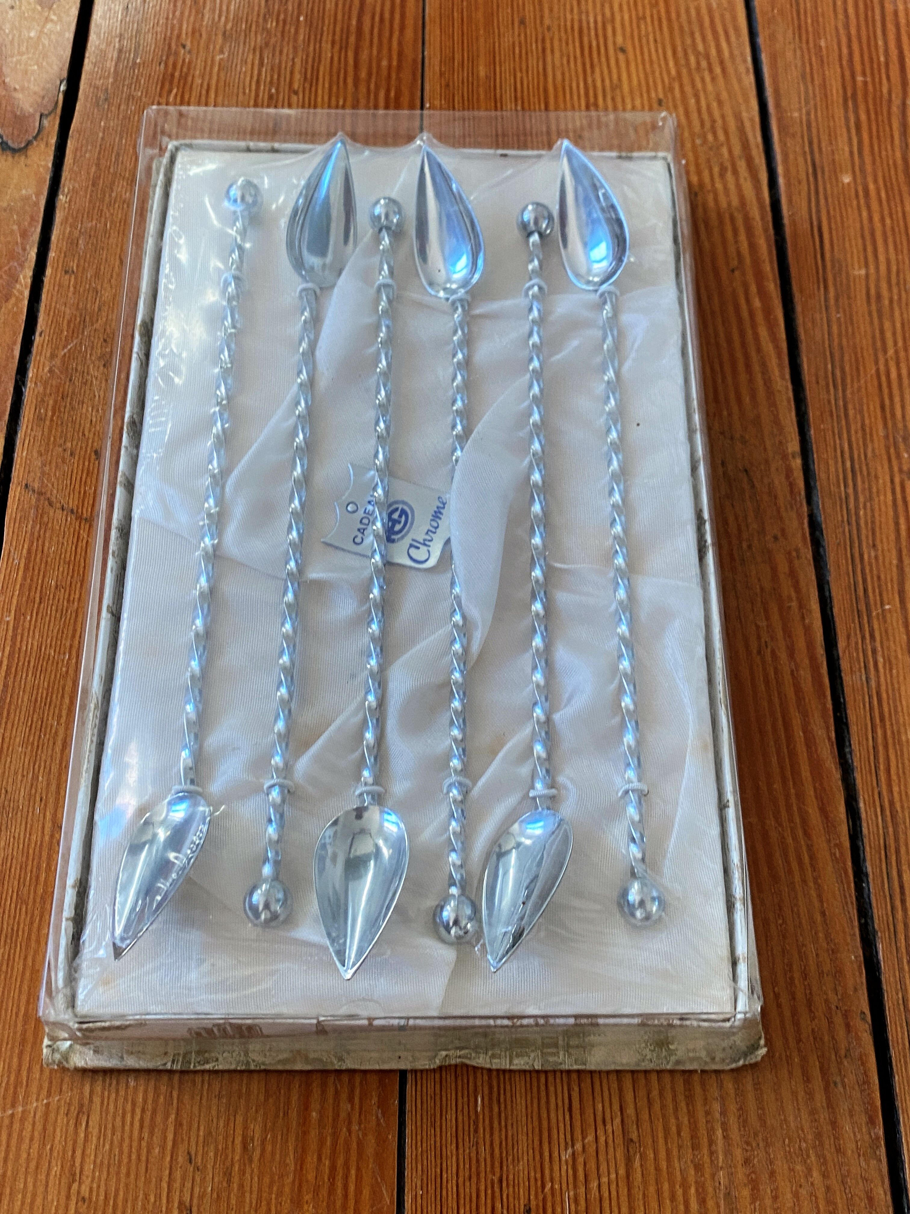 Set of 6 cocktail spoons