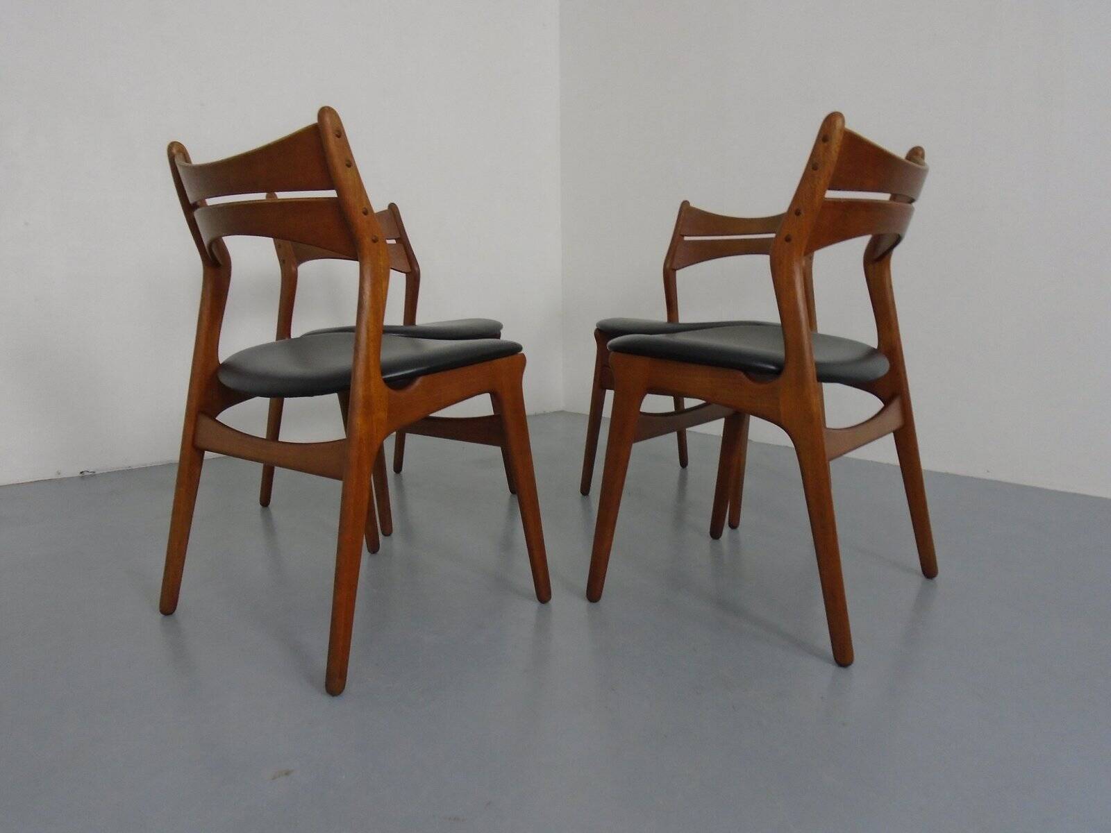 Teak Model 310 Dining Chairs by Erik Buch for Chr. Christensen, Denmark, 1960s, Set of 4