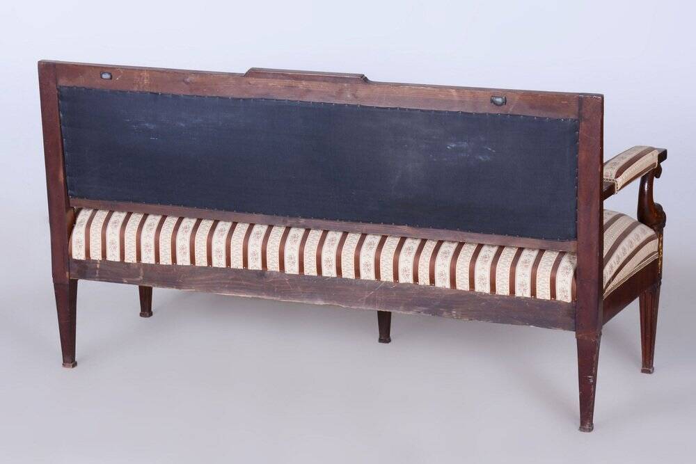 French Empire Mahogany Sofa, 1860s