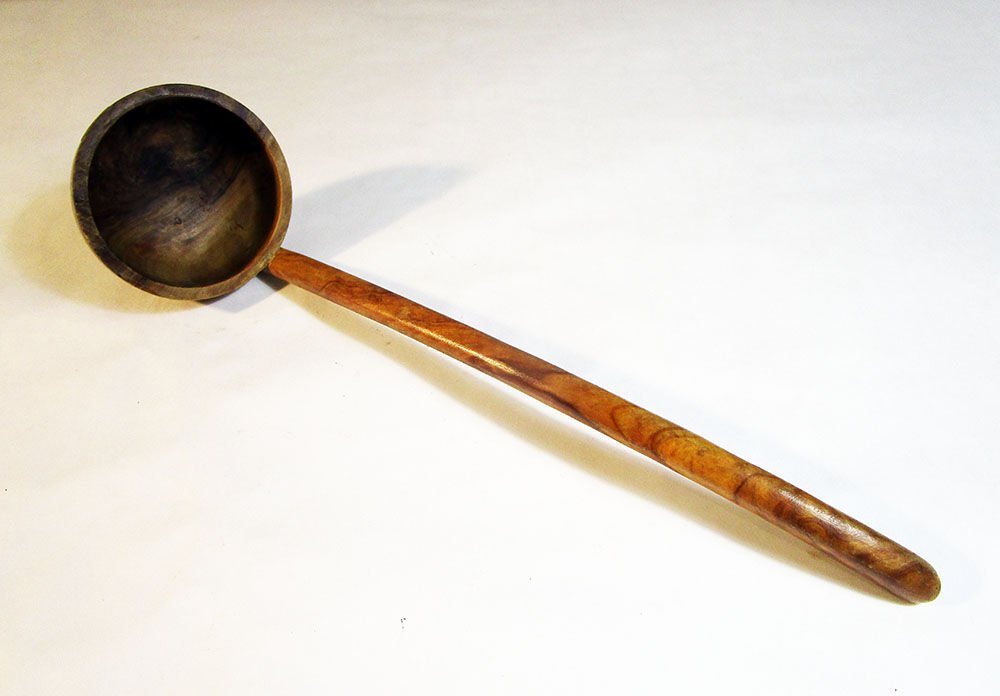 Olive wood ladle