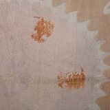 Hand knotted rug, vintage turkish rug 148x167 cm