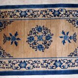 Tapis ancien chinois peking fait main 94cm x 161cm 1940s