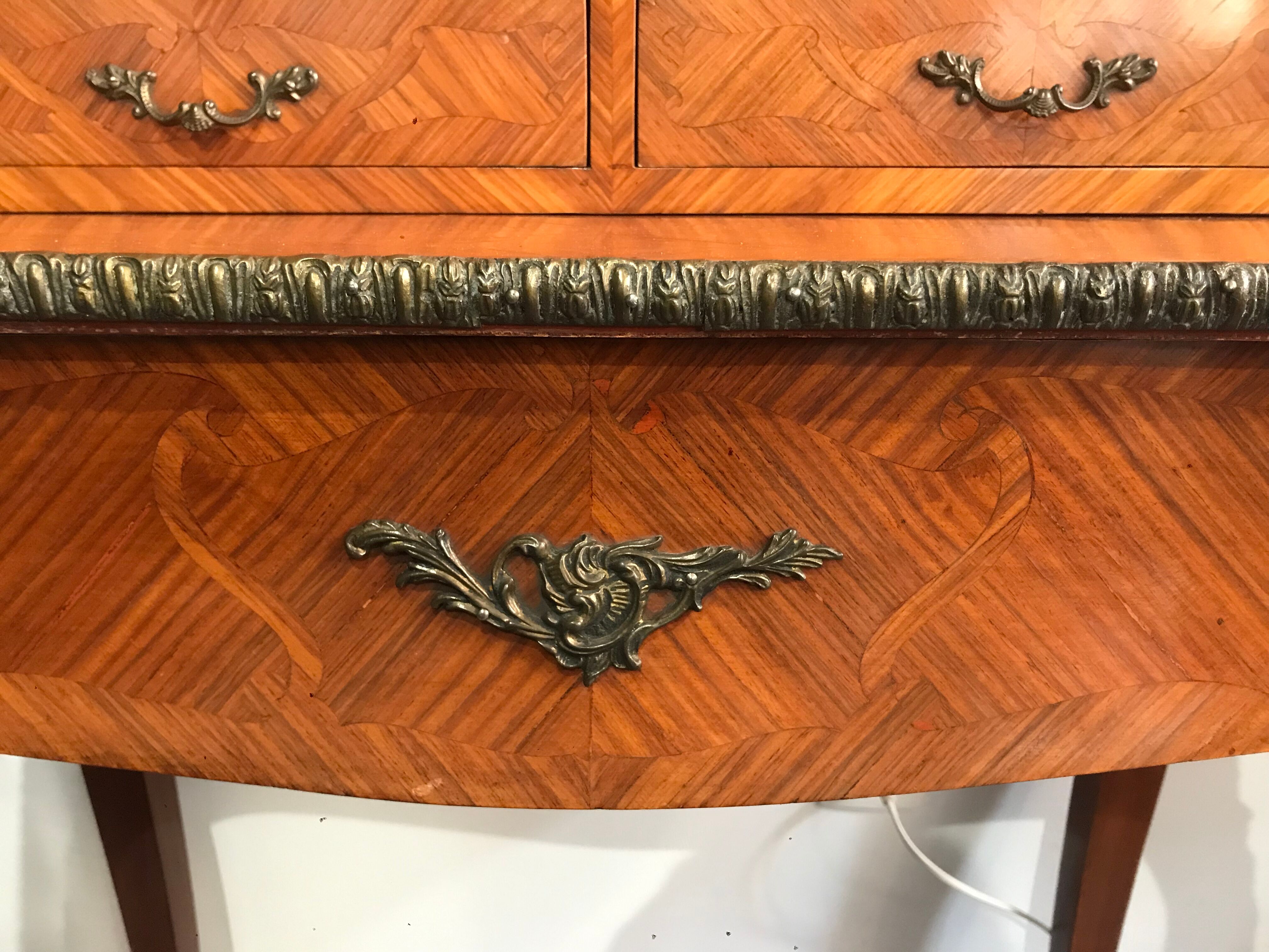 Former secretary in rosewood marquetry