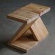 Eliaselias stool/table in recycled solid pine, Danish design 2022.