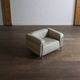 Cassina LC3 armchair by Le Corbusier in leather, Italy 1980s
