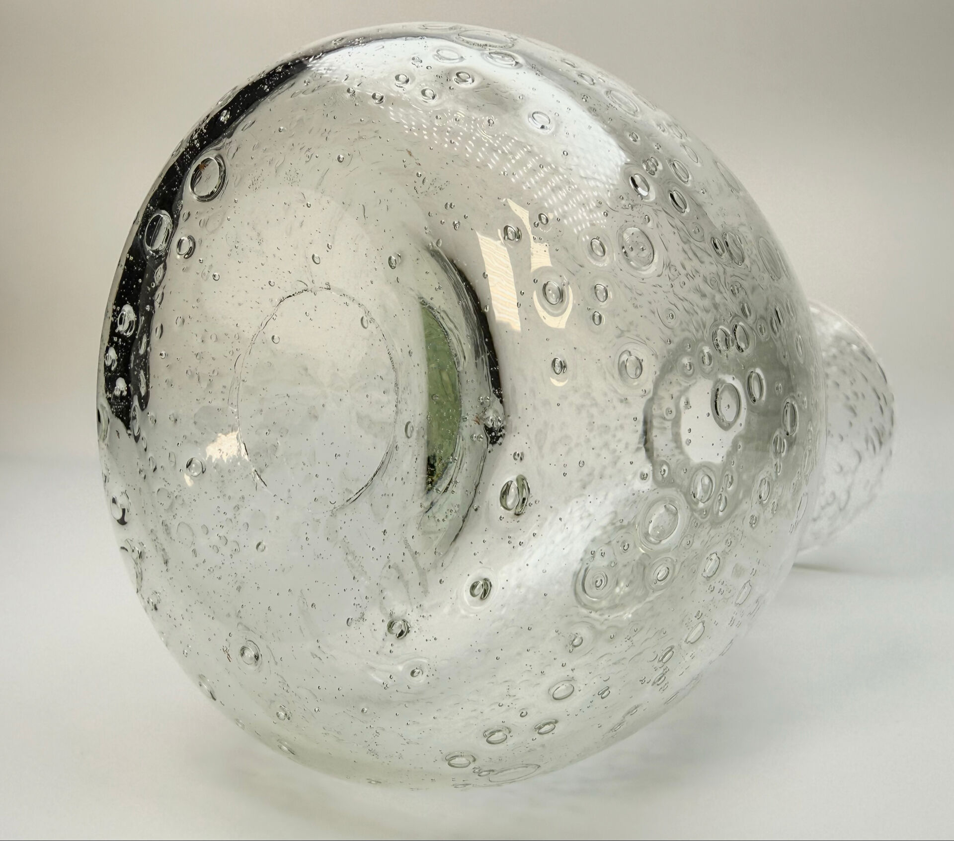 Carafe biot en verre bullé