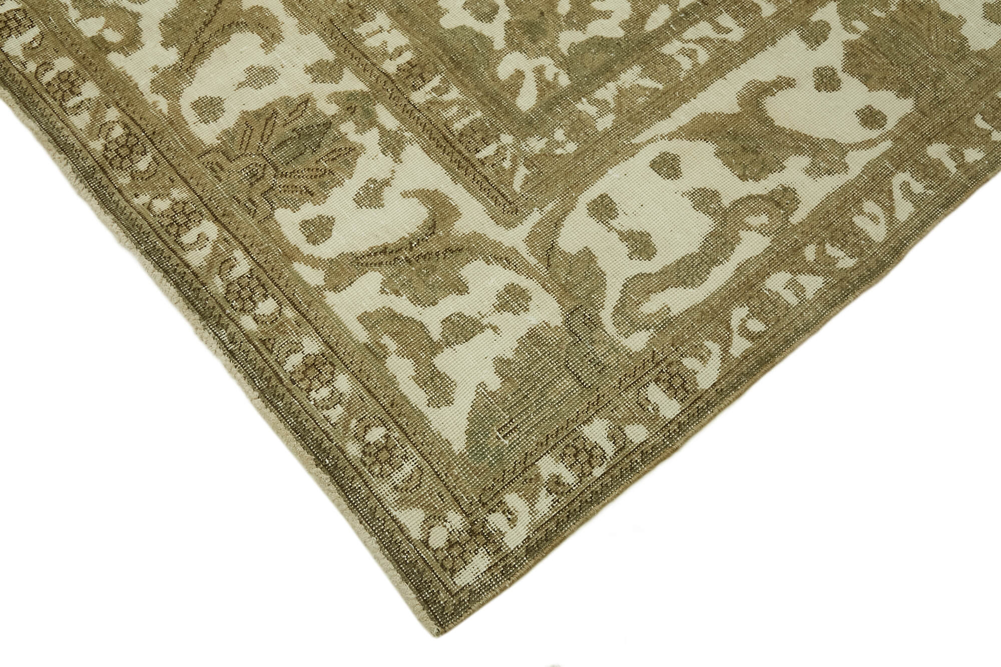 1980s 283 cm x 366 cm beige wool carpet