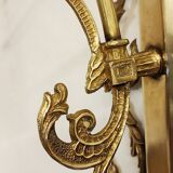 Bronze Modernist wall lamp. Spain, 1930s.