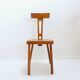 Set of 6 wooden T backs Dining Chairs - 1960s