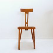 Set of 6 wooden T backs Dining Chairs - 1960s