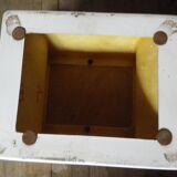 rare bucket chair set with vintage footrest