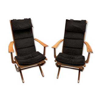 Pair of Scandinavian Relax chairs 1950