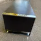 Low design TV unit XXL Dark wood wenge & chrome metal 120cm