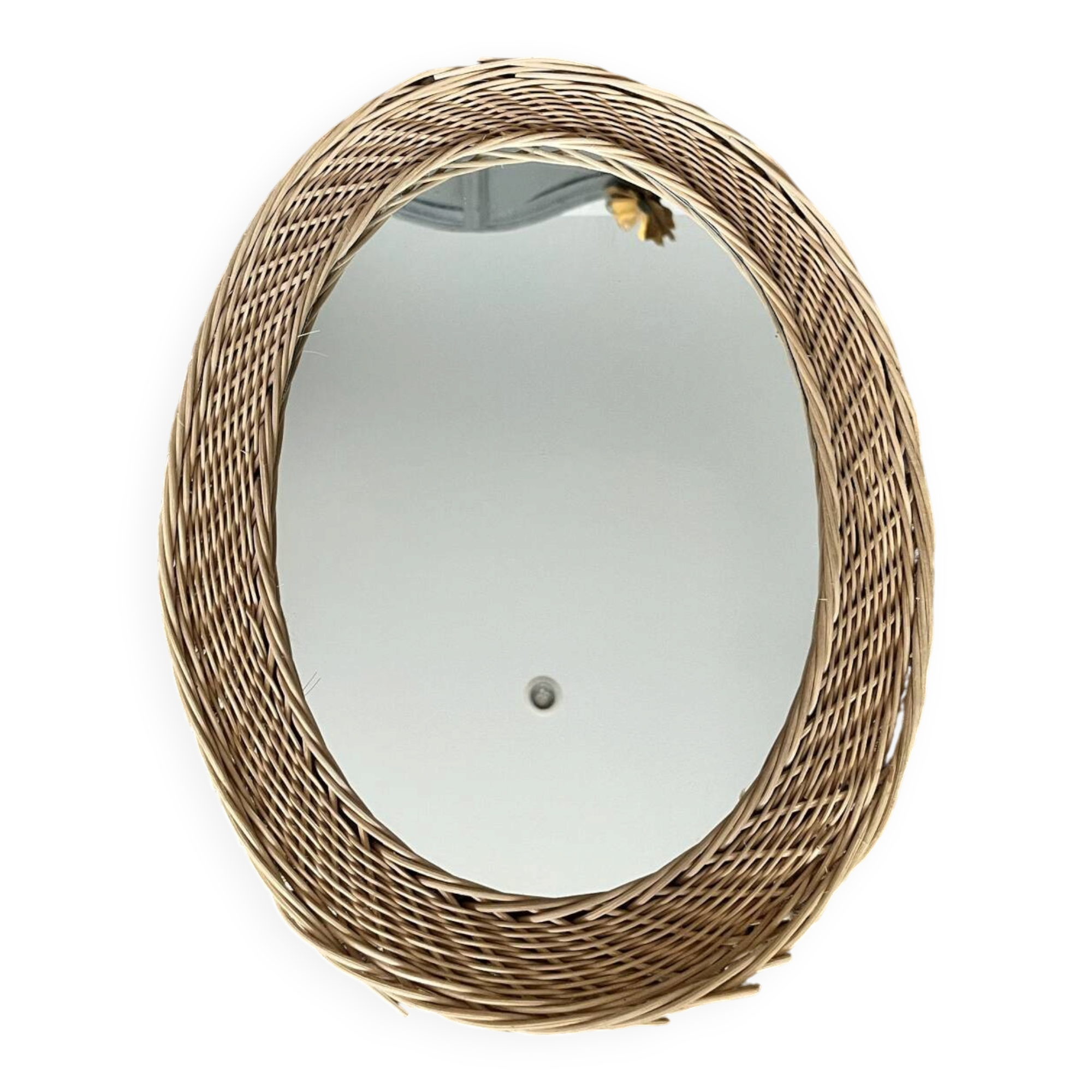 Wicker mirror