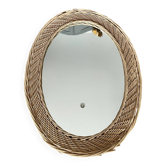 Miroir en osier 