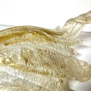 Large Vintage Murano Glass and Gold Leaf Wall Light by Barovier Toso, Italy