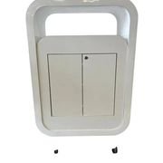 Commode vintage blanche incurvée
