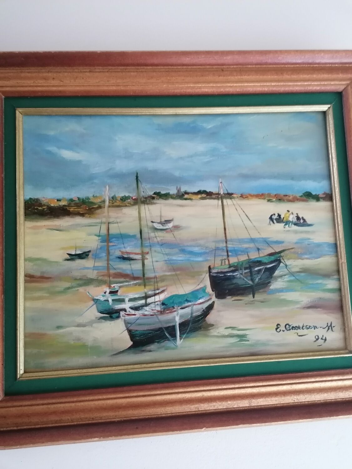 Oil painting Low tide