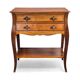 Neo-rustic bedside table in cherry wood