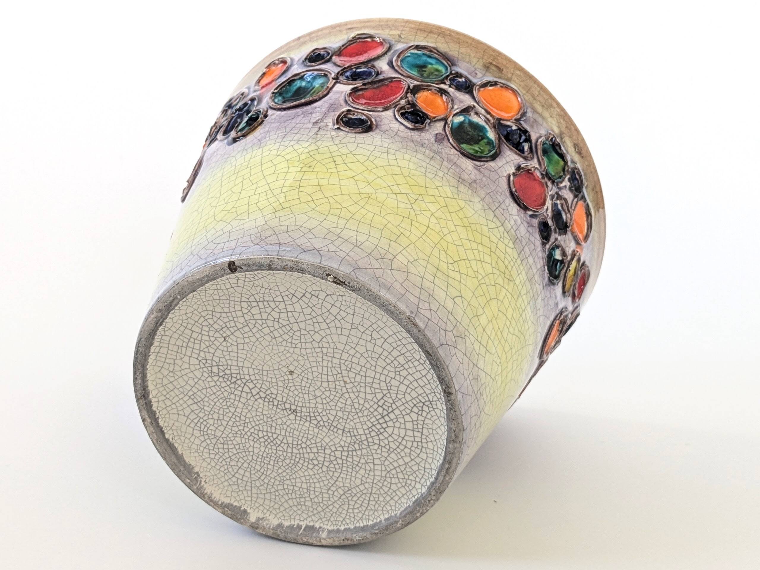 Ceramic flowerpot from the 60s | Alvino Bagni | Italy