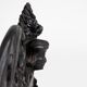 Baroque Richly Carved Black Wooden Sculptured Shelf, France, 1850s
