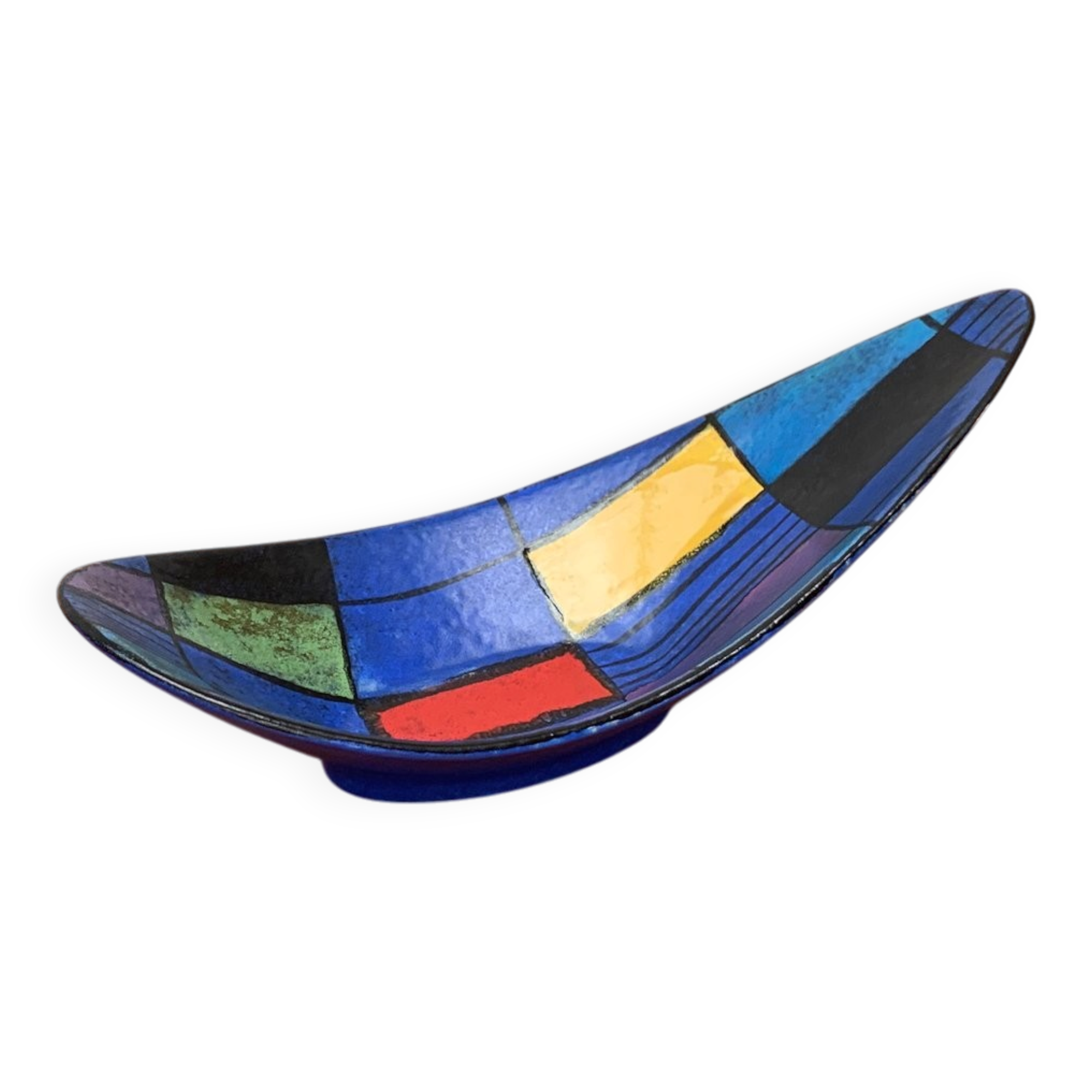 Bowl in West German pottery from the mid-century by Bodo Mans for Bay Keramik, 1960s.