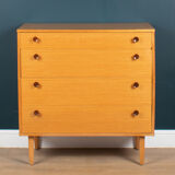 Retro honey teak 1960s avalon chest of drawers
