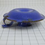 Candleholder in blue enamel