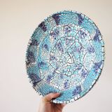 Large ceramic dish Fat lava Vallauris