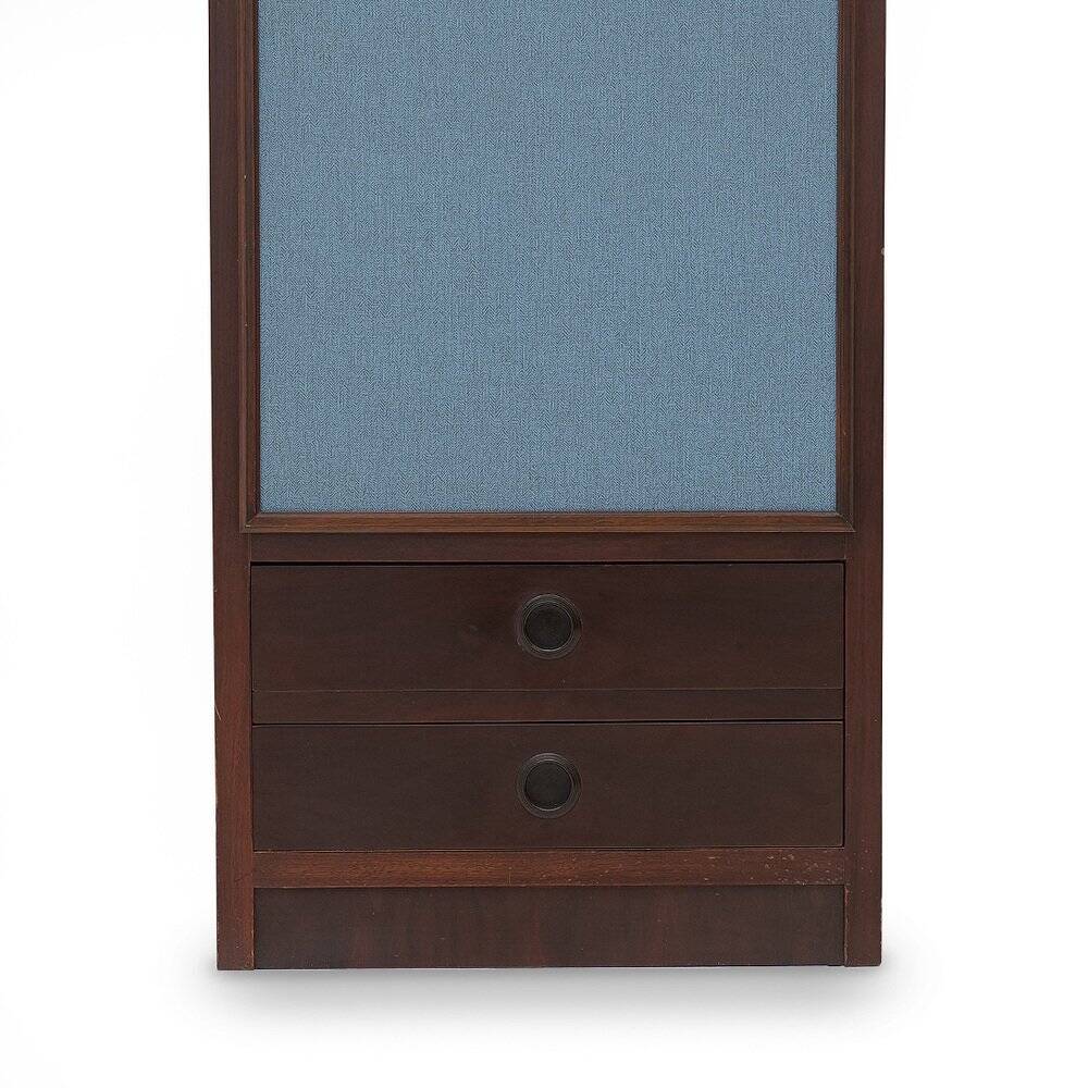Wooden wardrobe with drawers, 1960s