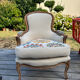 Bergère armchair in Louis XV style