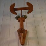 Solid oak wall light by Guillerme and Chambron