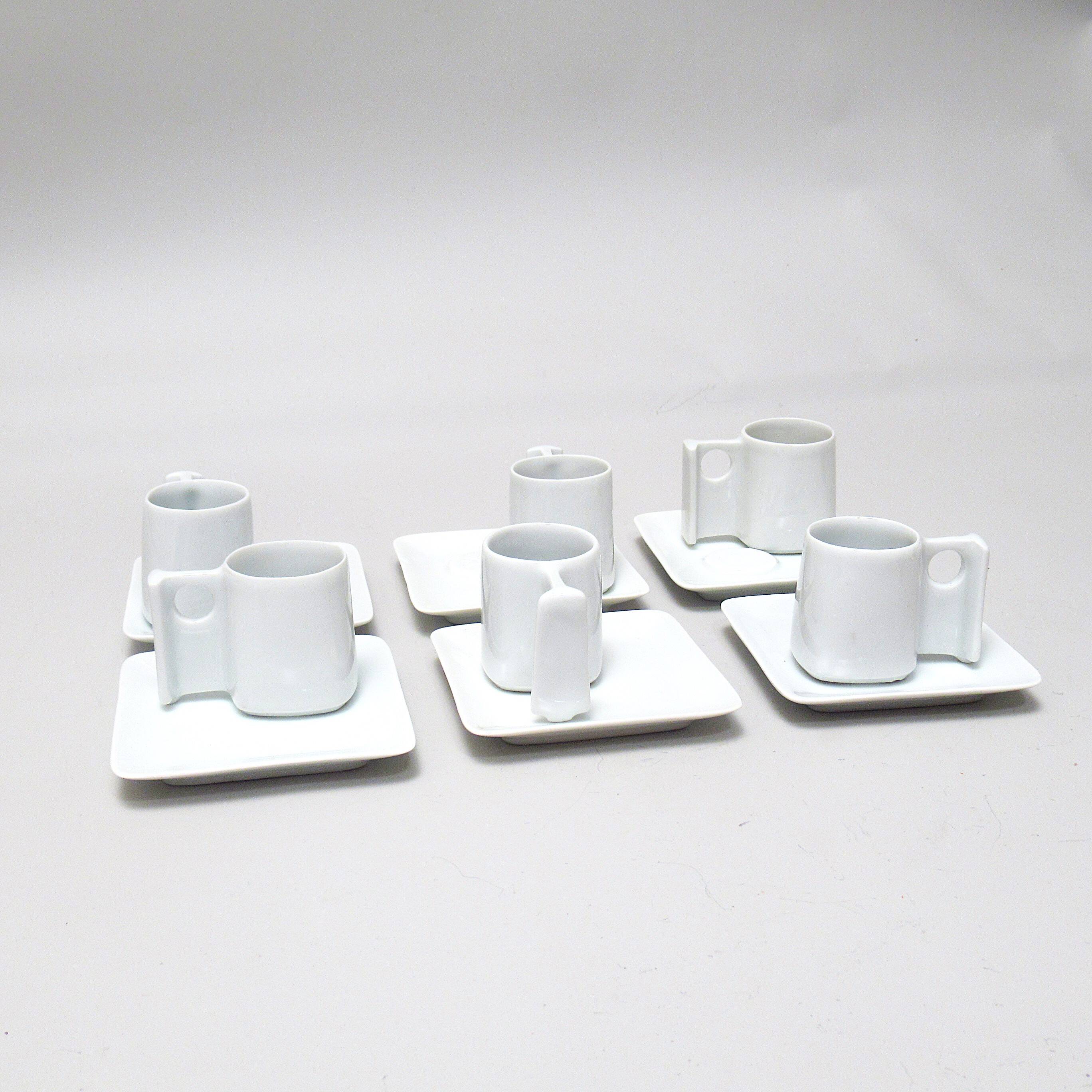 René Bertoux Virebent porcelain coffee service 1970