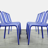 Set of 6 design chairs by Isi Design Group produced by Isimar 2000 Spain