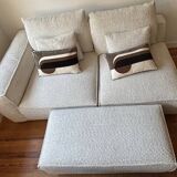 sofa, armchair and pouf