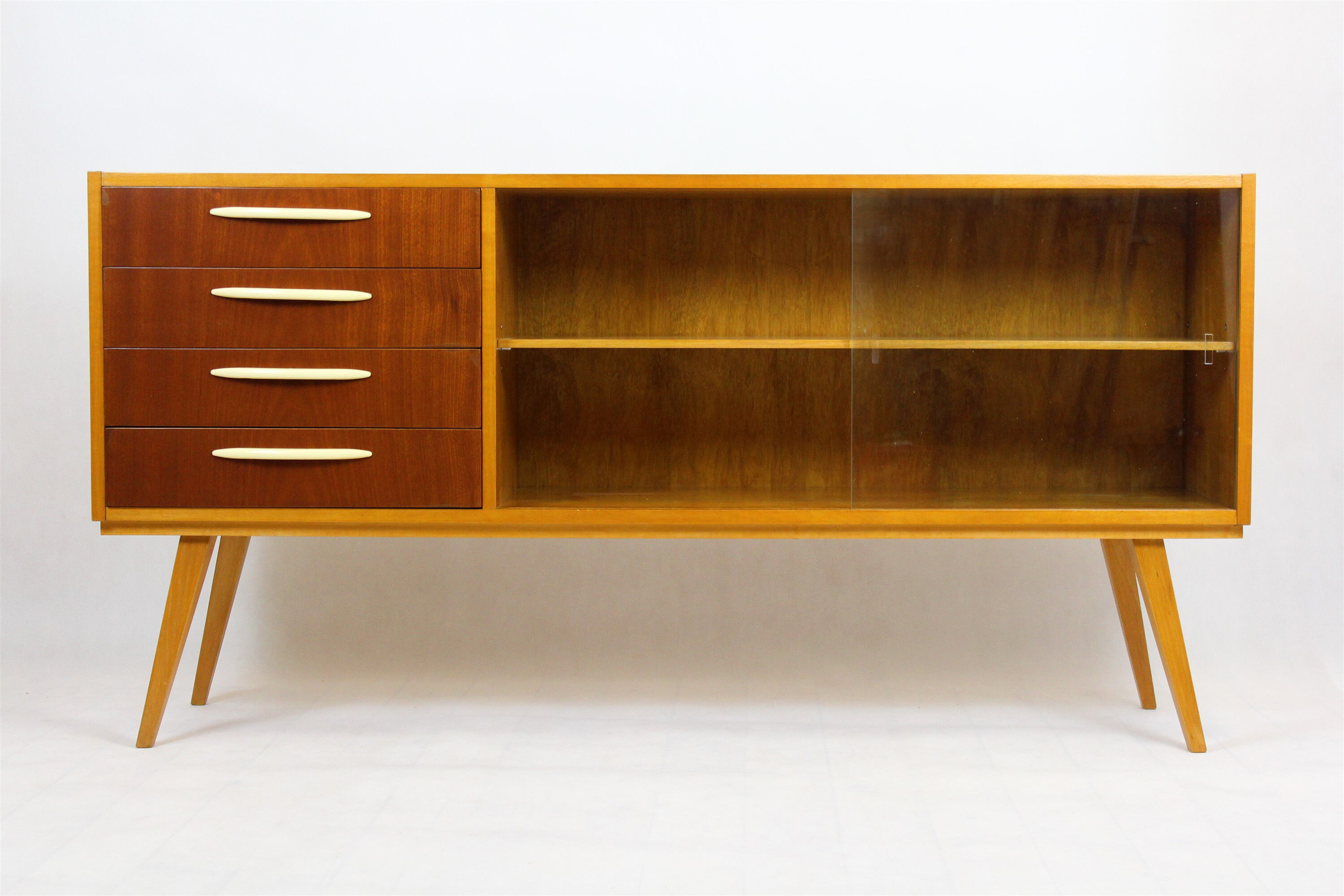 Mid-Century Birch and Mahogany Sideboard, 1960s