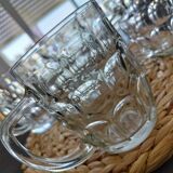 Chopes à bière à facettes lot de 5