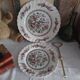 Vintage two-tier serving dish made in England by Myott.