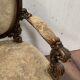 Richly carved Napoleon III ceremonial armchair
