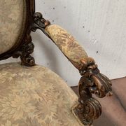 Fauteuil d'apparat richement sculpté Napoléon III