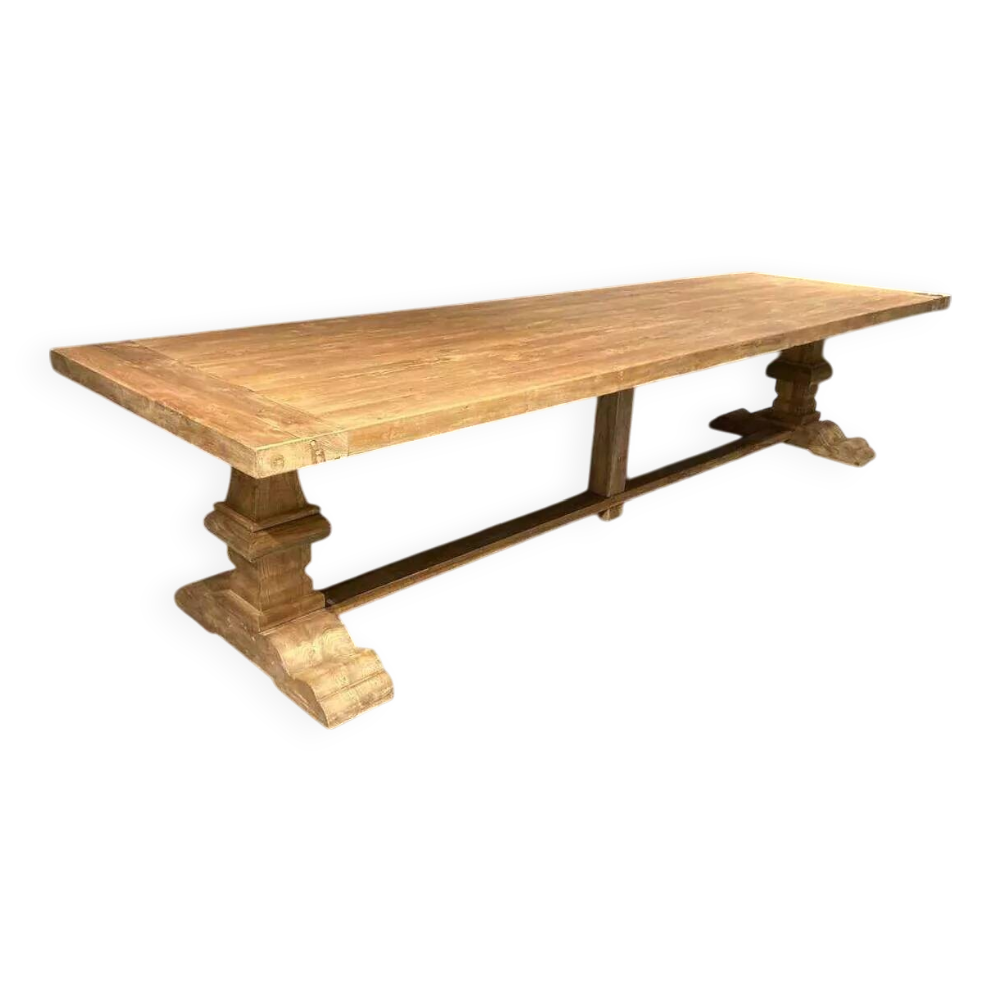 Spirito monastery table in solid oak - length 350 cm