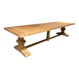 Spirito monastery table in solid oak - length 350 cm