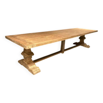 Table monastère Spirito en chêne massif - longueur 350 cm
