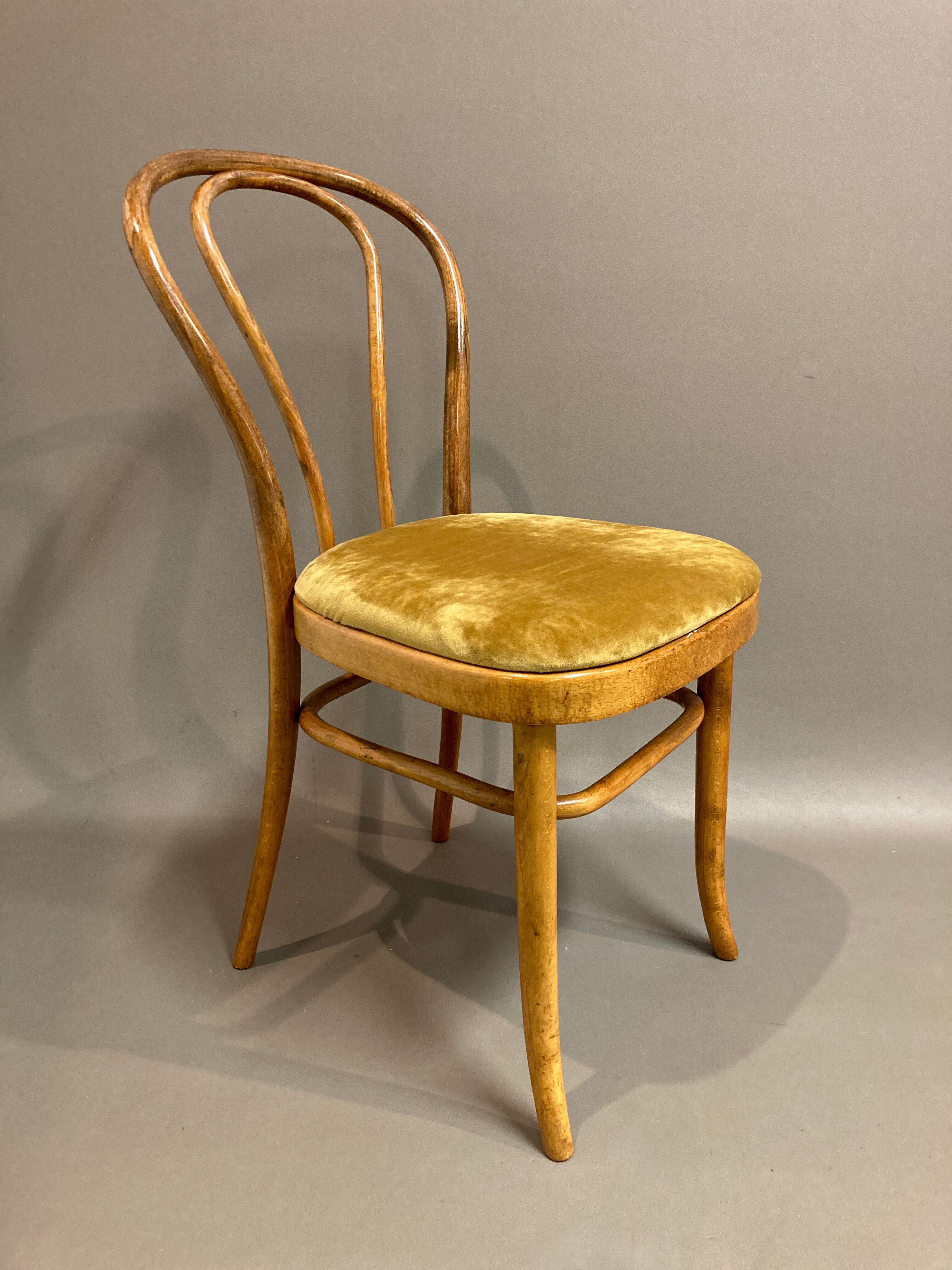 Set of 8 bistro chairs 1950
