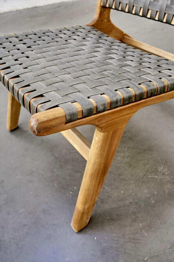 Armchair vintage and braiding