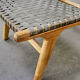 Fauteuil vintage et tressage