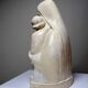 Bust of the Virgin and Child, waxed plaster, old art deco style, PP Deposited